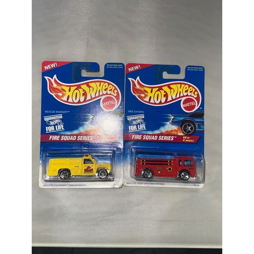 Hot Wheels Fire Squad Series Rescue Ranger Fire Eater 1996 Diecast Lot of 2 New